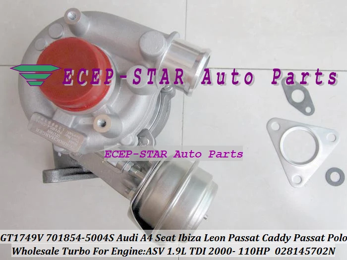 

GT1749V 701854 701854-5004S 028145702N Turbo Turbocharger For AUDI A4 A6 For Seat Cordoba Leon Vw Caddy PASSAT ASV AFN ALH 1.9L