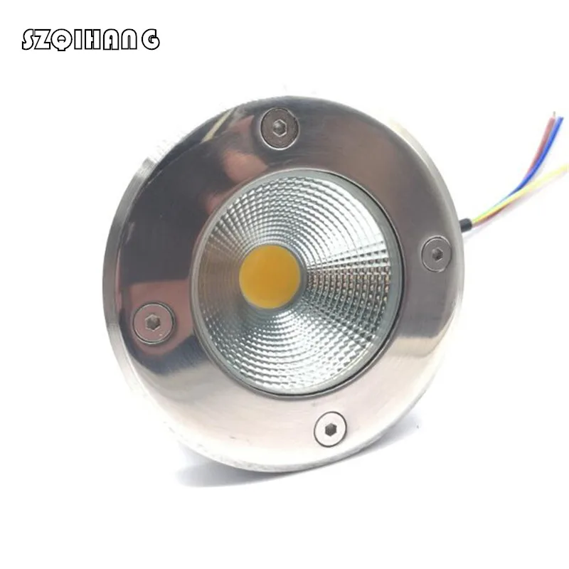 New IP68 10W 15W COB Waterproof LED Underground Light Outdoor Ground Garden Path Floor Buried Yard Spot Landscape 85-265V DC12V