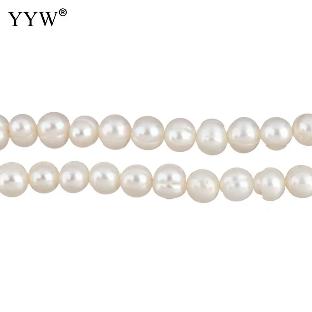 High Quality 5-6mm Natural Freshwater Pearl Beads white Potato Pearl Loose Beads DIY Necklace Bracelat Earrings Jewelry Making