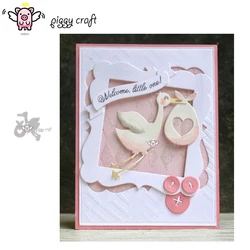 Piggy Craft metal cutting dies cut die mold Love Stork decoration Scrapbook paper craft knife mould blade punch stencils dies