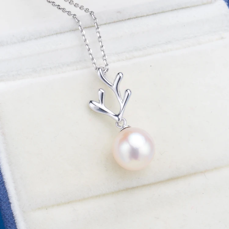 

925 Sterling Silver Christmas Pearl Pendant Mounts Pendant Setting Findings Jewelry Parts Fittings Women Accessories