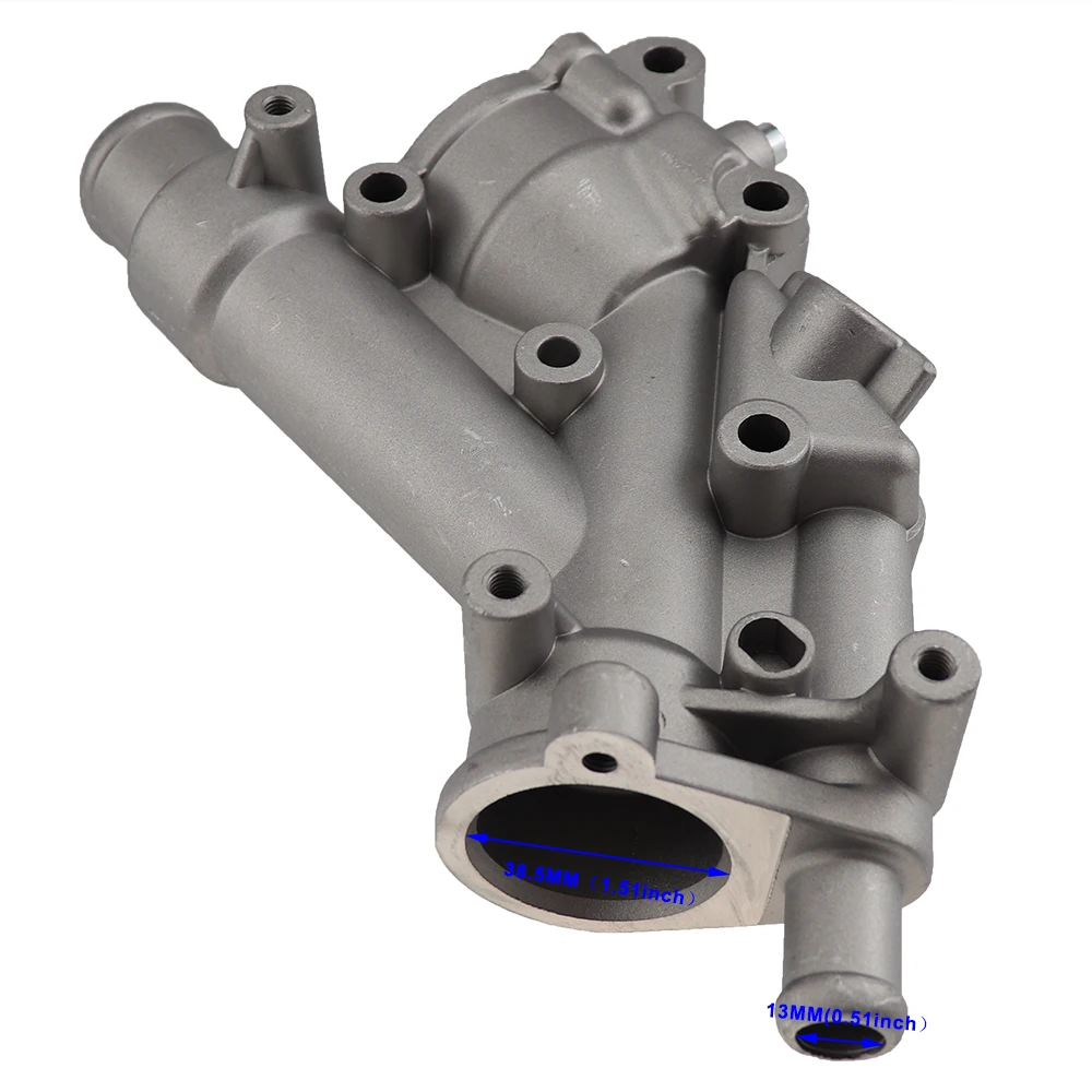 9687927980 Aluminum Car Engine Cooling System Thermosta Tousing Flange For Peugeot 307 407 Citroen C4 C5 1338.AV 1338AV 1336.X9
