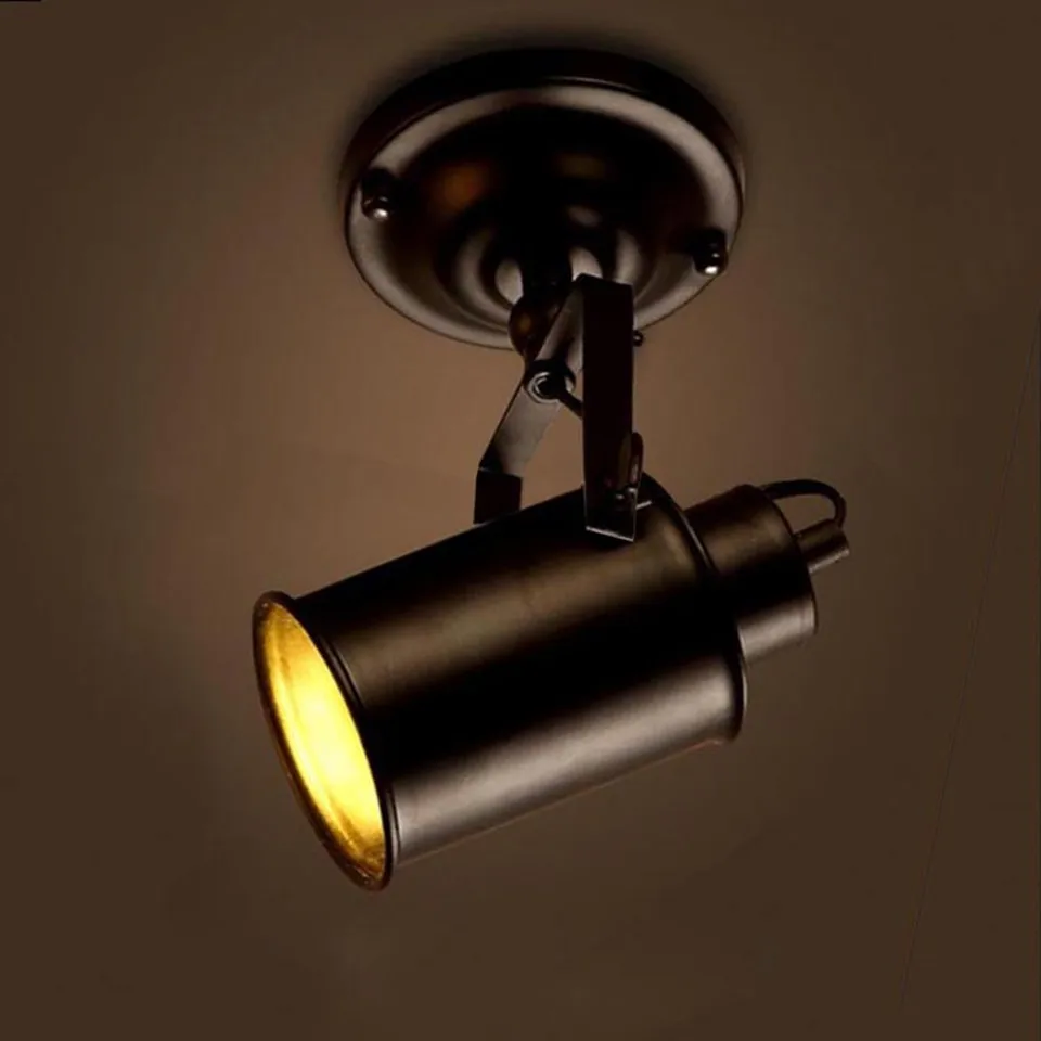 Ceiling Lamp American Retro Country Loft Style LED lamps Industrial Vintage Iron Ceiling light for Bar Cafe Home Lighting