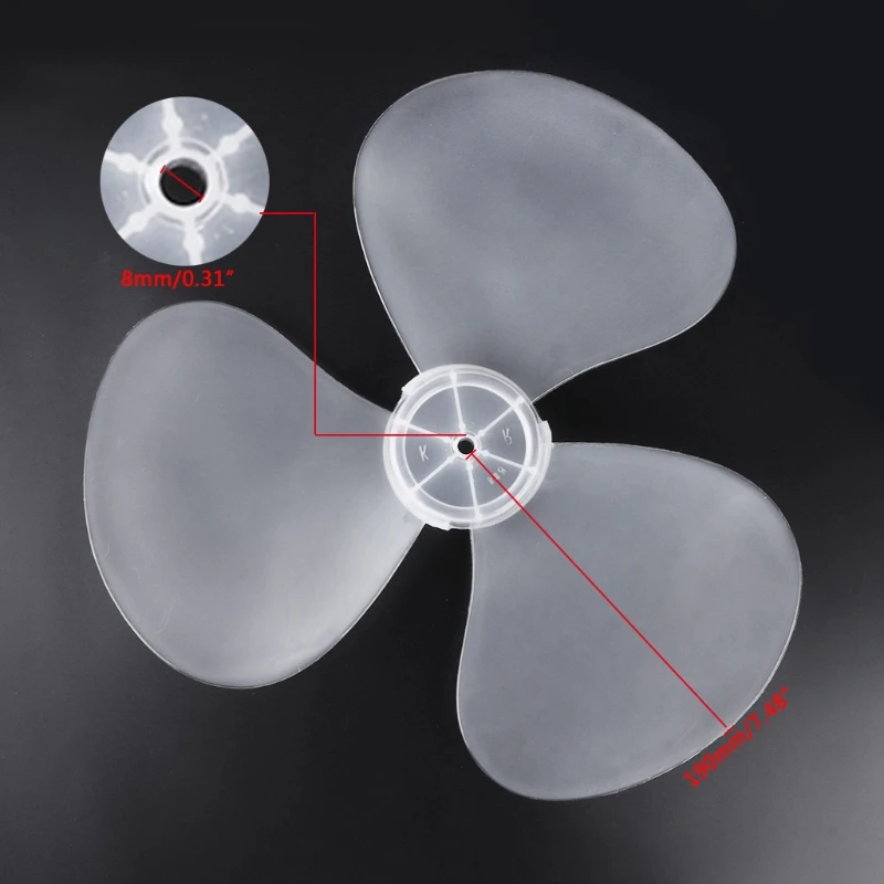 Big Wind 16/11/12inch 400mm Plastic Fan Blade 3 Leaves For Midea And Other Fans