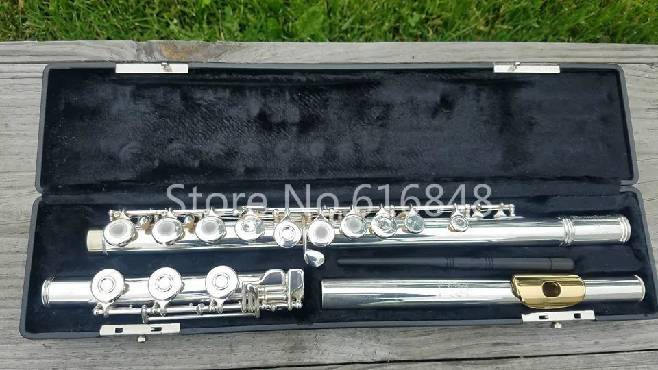 

Gemeinhardt M3 C Tune Flute Gold Lip Cupronickel Silver Plated Flute High Quality 17 Key Open Hole Musical Instrument With Case