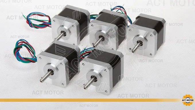 Free Ship From Germany! ACT 10PCS Nema17 Stepper Motor 17HS5412-3 2Phase 73oz-in 48mm 1.3A 4-lead 3D printer CE ROSH ISO