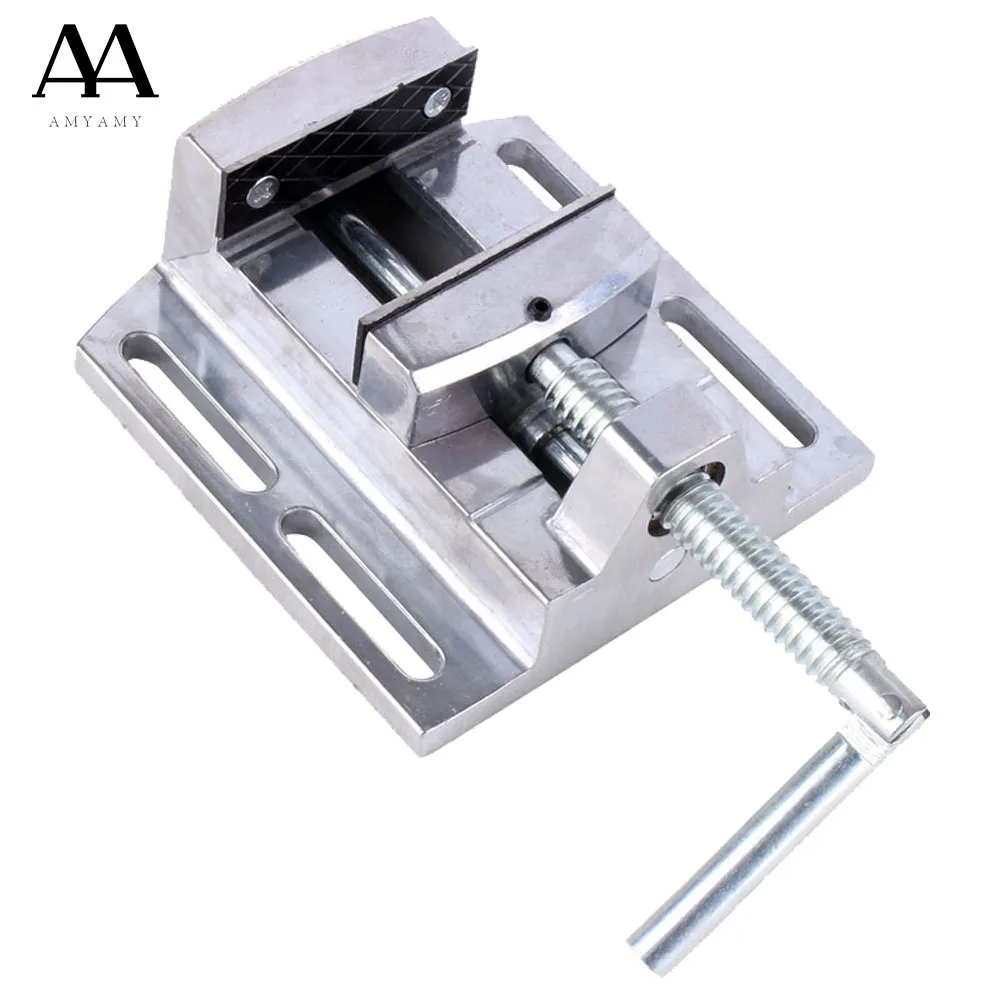 AMYAMY Drill vise for Drill stand Aluminium alloy material Machine vice Flat Pliers Mini Bench Clamp vice repair 2.5 inch