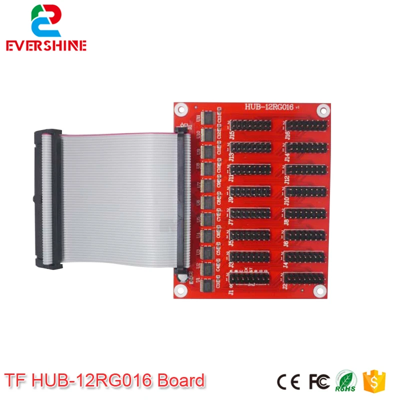 

TF HUB card 12 ports 50P Dual color 16 outputs adapter board HUB-12RG016 led controller