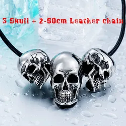 Beier new store 316L Stainless Steel pendant necklace new arrival super punk skull biker pendant  Fashion Jewelry  LLBP8-216P