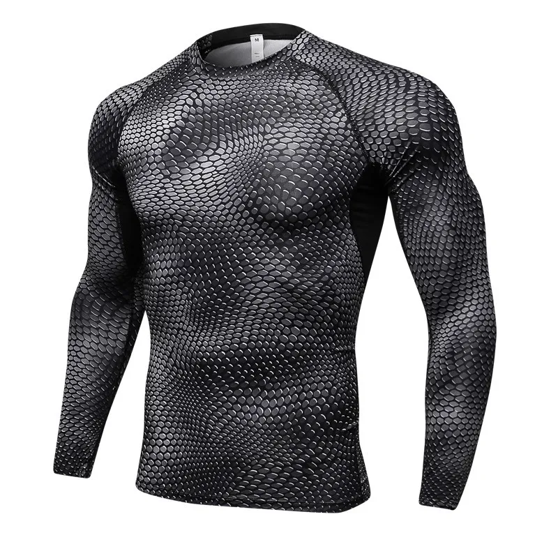 T-shirt thermique à séchage rapide pour homme, pyjama imprimé en 3D, chemise de sport, chemisiers, callogging, bien-être