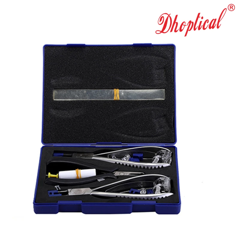 

3T Rimless glasses tool set , eyewear processing repair plier fix tool u-clip accessories