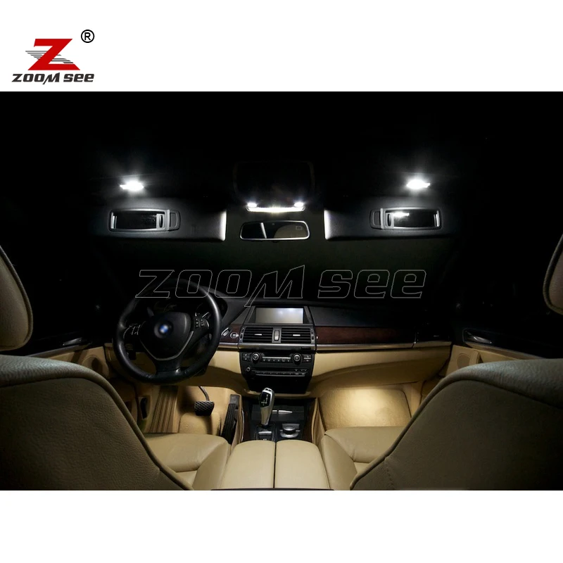 23pcs LED License plate lamp + Interior Light full Kit for BMW X5 E70 M xDrive 30i xDrive30i M xDrive35d 35i 48i 50i (2007-2013)