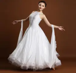 Exquisite Rhinestone Ballroom dance Competition Waltz dress Tango Modern Dance Women Shiny Stage New