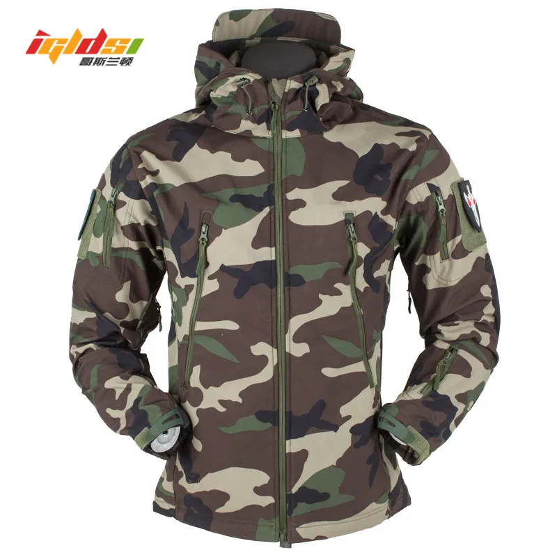 

Shark Skin V5 Soft Shell Jacket Men Waterproof Winter Fleece Outwear Coats Windbreakers Camouflage Jackets XS-3XL