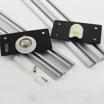 1 pc Door shifting wheel No grooves Double chute Moving door track Sliding door Convex round Double slide rail sliding Wheel gui