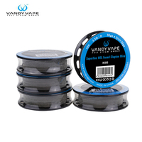 5pcs/lot Original Vandy Vape 10ft Superfine MTL Fused Clapton Wire SS316L Ni80 KA1 30/32ga x 2+38ga MTL Coils E Cigarette Vape