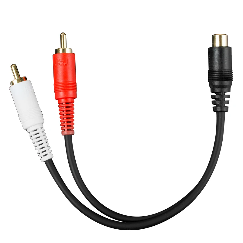 HIFI RCA Splitter Cable 1 RCA Female to 2RCA Male for Home Theater DVD speaker computer CD Extension Adapter Car Audio Y Cord image 5