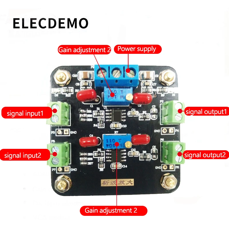 ICL7650 Module Weak Signal Amplification DC Signal Amplification Chopper Amplifier Dual