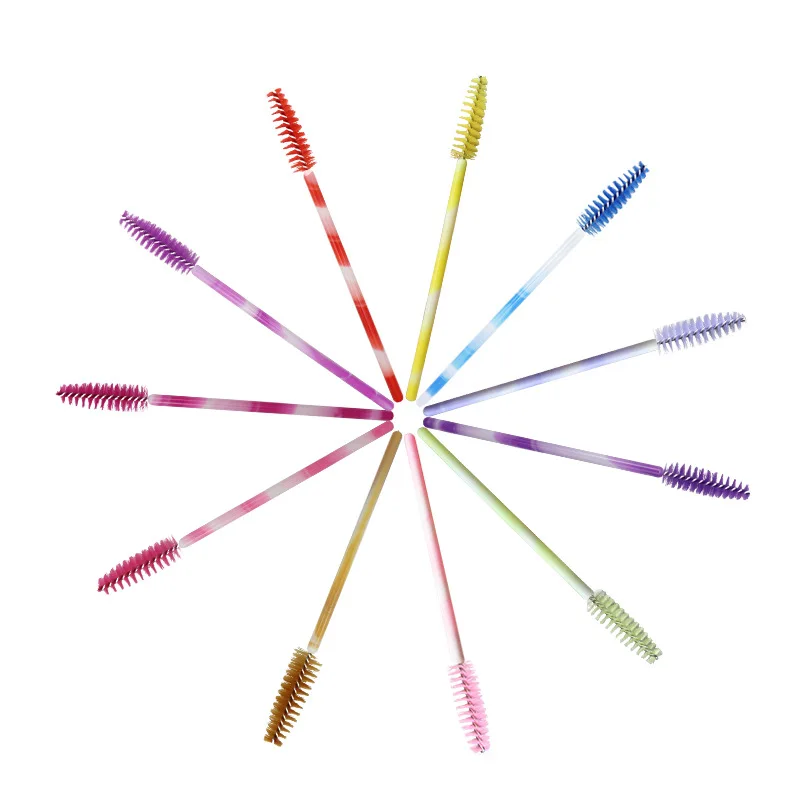 Fashion Eyelash Extension Brushes  Disposable Mascara Wands Applicator Lashes Tools 1000pcs/lot Colorful Handle 6 Colors