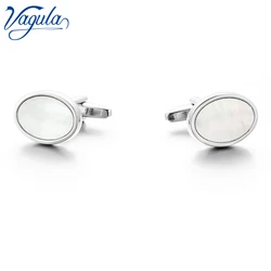 VAGULA Cufflinks Top Luxury Brand Bonito Gemelos Sea Shell Mother Pearl Men Cuff link Luxury gift  Button 179