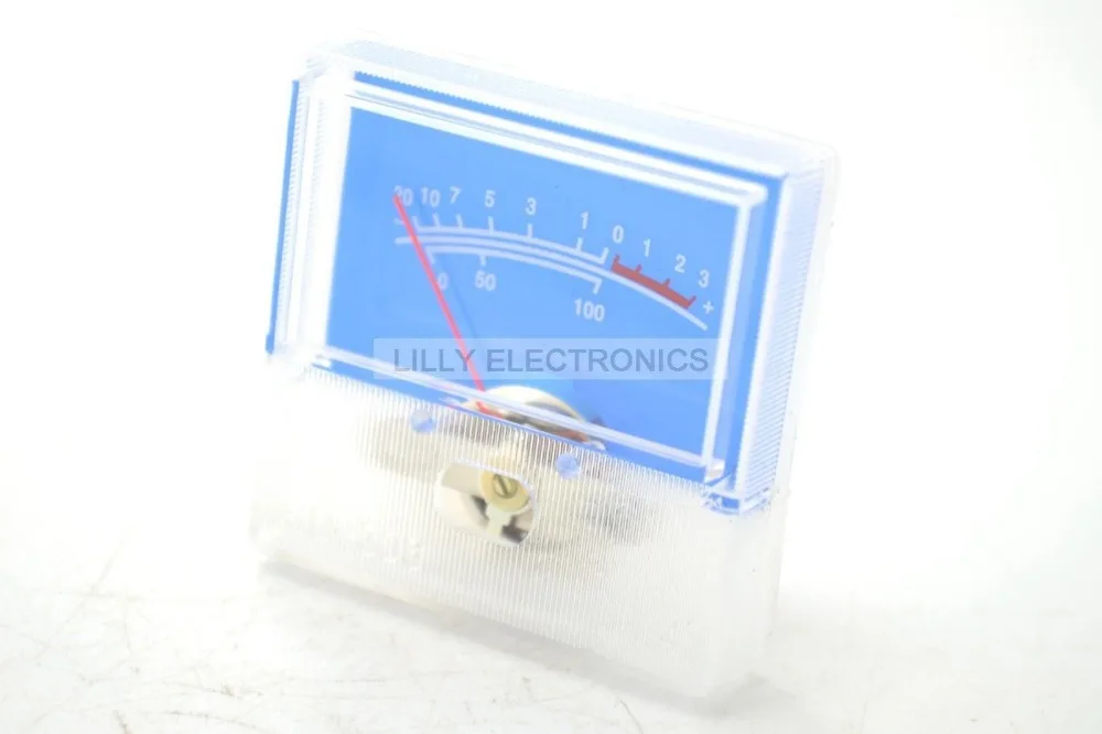 100pcs/Lot SD-306 Panel VU Meter 250uA 650 40x40mm no lamp Blue panel -20~+3dB SD