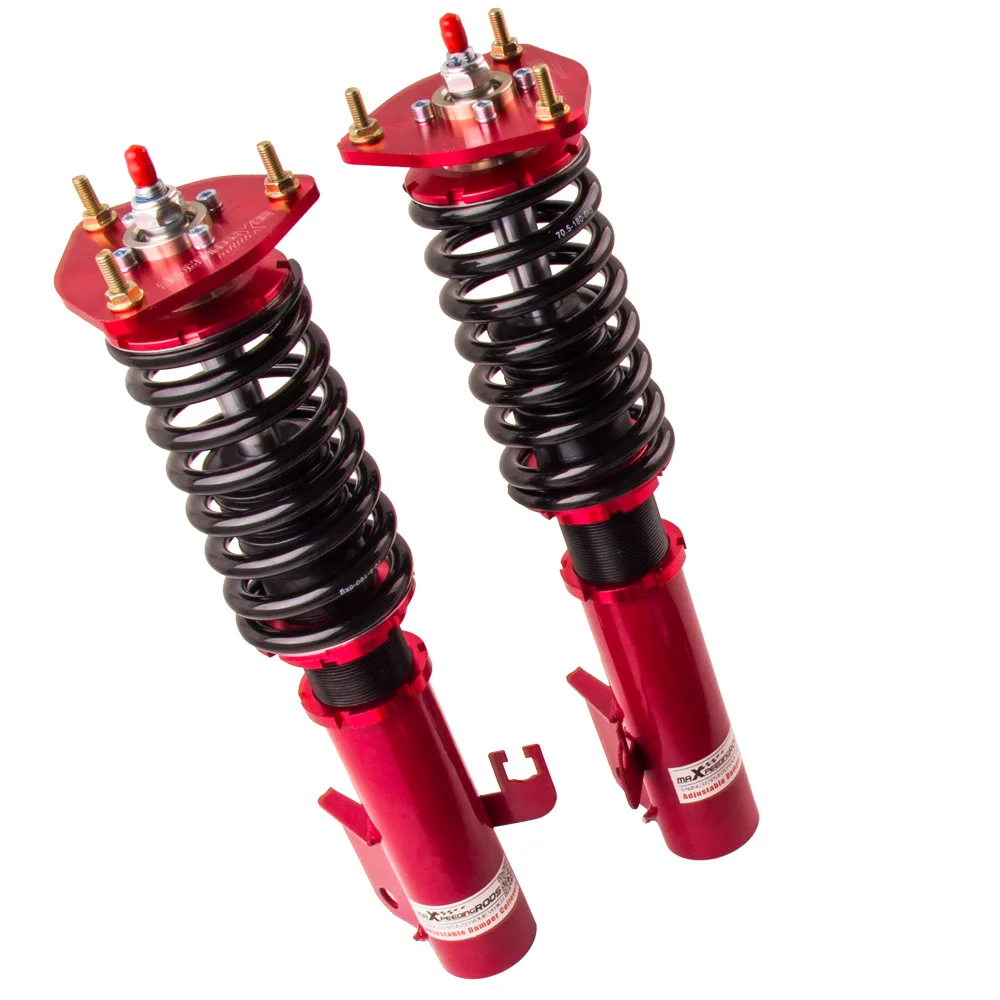 24 Damper Adjustable Coilovers Kit For Subaru Impreza WRX GC8 Shock Absorber Suspension Dampering Top Mount Front Rear Camber