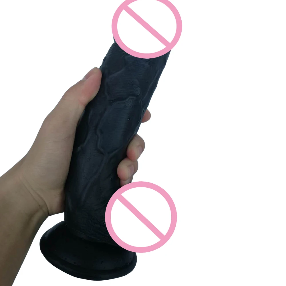 

HOWOSEX 23*5CM Realistic Big Dildos Flexible Huge dildo Penis with textured shaft and strong suction cup anal sex toy for woman