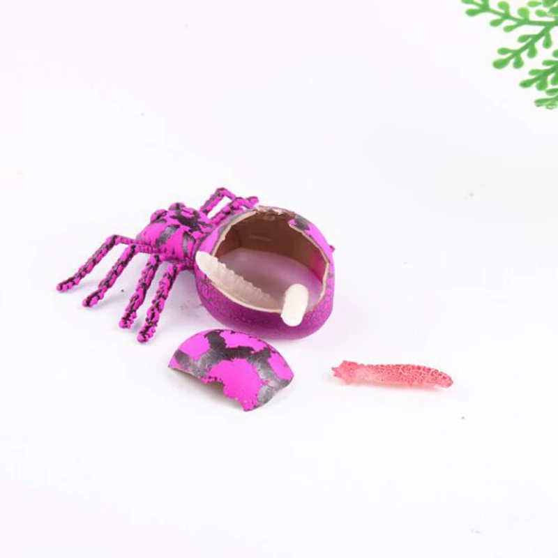 1Pcs Novelty Water Uitkomen Inflatie Spider Eva Verrassing Eieren Uitbreiding Speelgoed Grappige Kinderen Baby Gags Bananasplit Geschenken