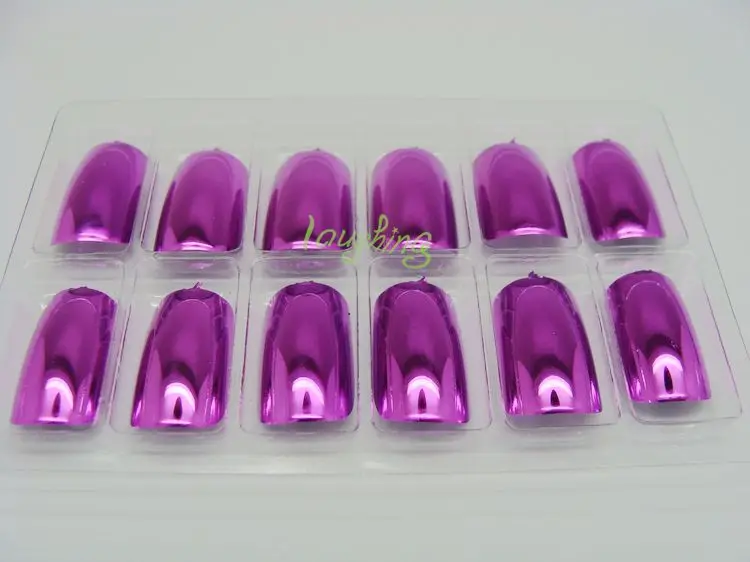 2014 newFree Shipping | Wholesale 70Pieces Metallic  Color False French Nail Tips  #06