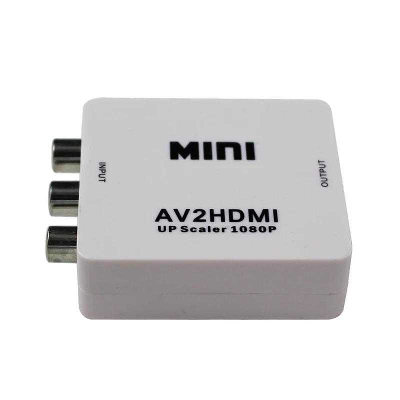 Mini Composite VCBS to AV2HDMI Audio Converter RCA/AV to HDMI Female to Female Adapter Switch Box 720P 1080P