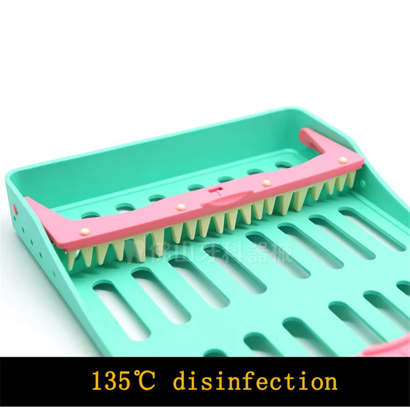 Dental Sterilization Rack Plastic Surgical Box Autoclave Cassette File Burs Disinfection Holder for 5/10grid