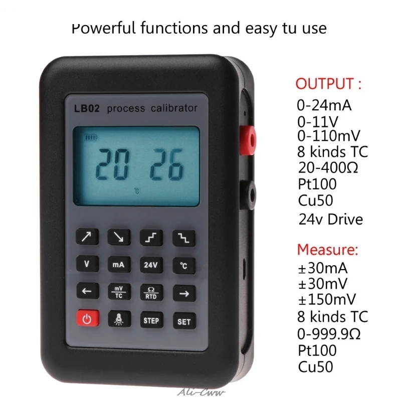 Imagem -03 - Calibrador de Resistência Testador de Corrente Voltímetro 420 ma Gerador de Sinal Lb02