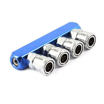 

Piping Fitting Connector Air Hose Multi 4-Way Pass Quick Coupler