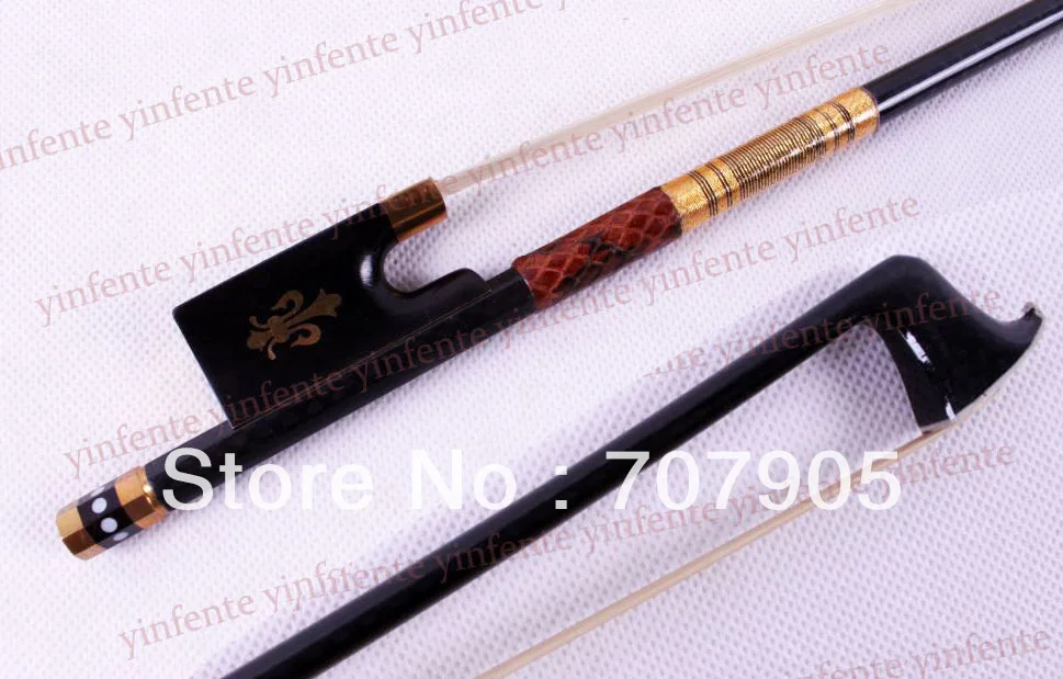 

New 4/4 Violin Bow High quality Carbon Fiber Gold Color Bow string