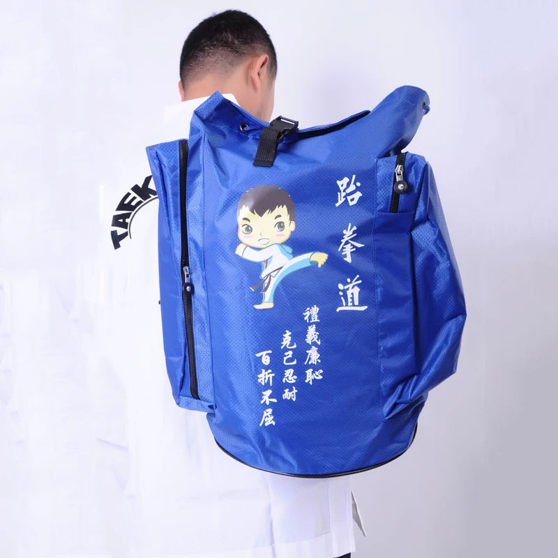 Taekwondo Bag Children\'s Backpack Taekwondo Protective Gear Pack Double Shoulder Bag Adult Oxford Bag Built-in Waterproof Layer