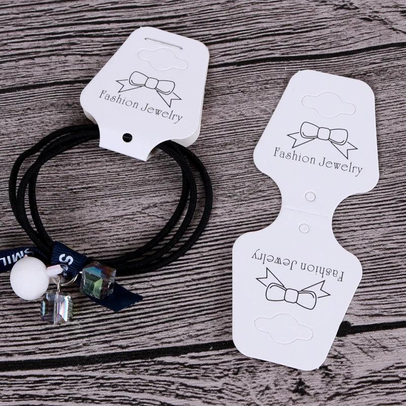 وصل جديد 100 قطعة 4.5x10.8 سنتيمتر ورقة ملونة بطاقات الطباعة مجوهرات قلادة سوار علامة تعليق بطاقات عرض مجوهرات ملصق