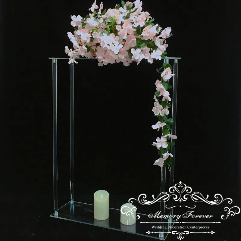 

6PCS Acrylic Rectangle Stand Geometric Vase Clear centrepiece Tall Wedding centrepiece Decoration Floral arrangement