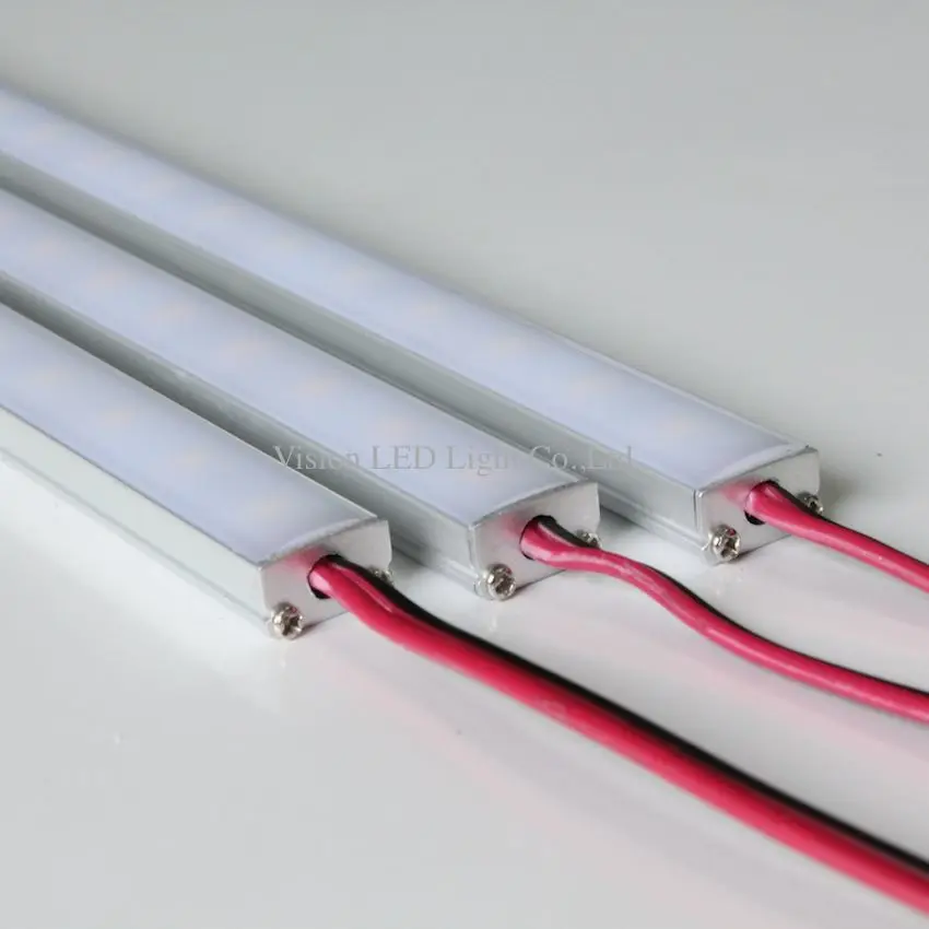 20pcs a lot led rigid strip light,  1000mm long with 72pcs 2835 smd led, 14.4W, clear cover or milky diffuse cover are avaiable