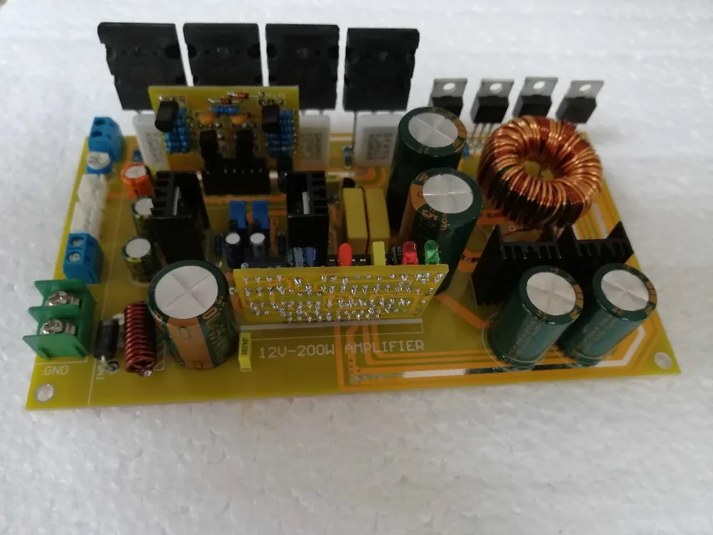 

DC 12V mono 200W pure final stage post-amplifier power amplifier board