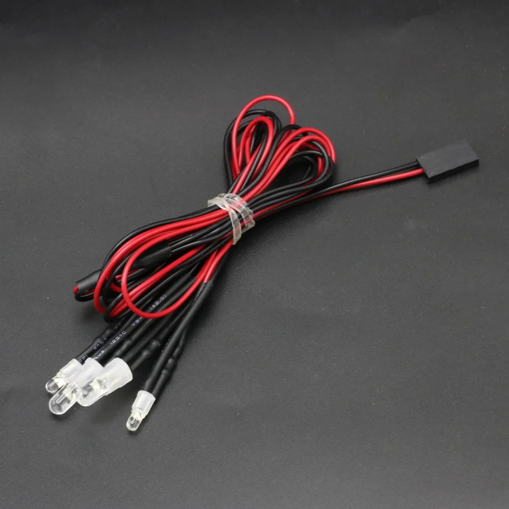 2/3/4/6/8 Lichter 70 cm Länge RC LED Nacht Scheinwerfer Scheinwerfer 3/5mm LED Licht für Modell Drift Crawler Auto Für RC Auto – Detail 10