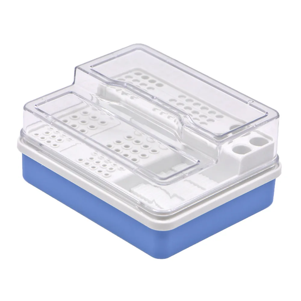 Dental Plastic Implanted tools Holder 96 Holes Drill Placement Box Dentist Autoclave Sterilizer Case Disinfection Holder