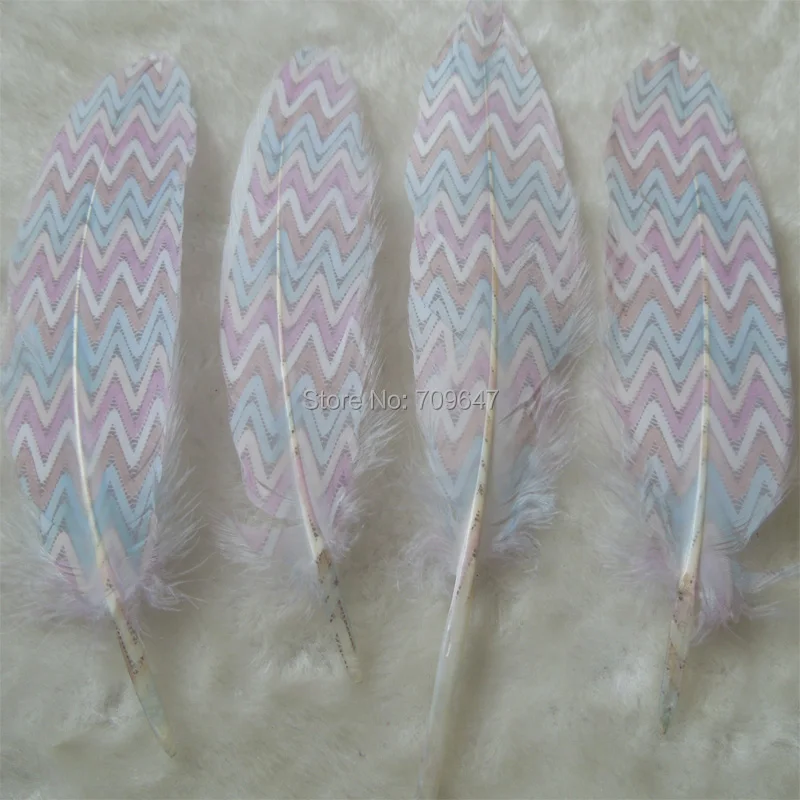 50Pcs/lot!14-20cm-Printable Goose Satinettes Feathers,Fashion Craft Feathers for Millinery,Wedding,Decorativas