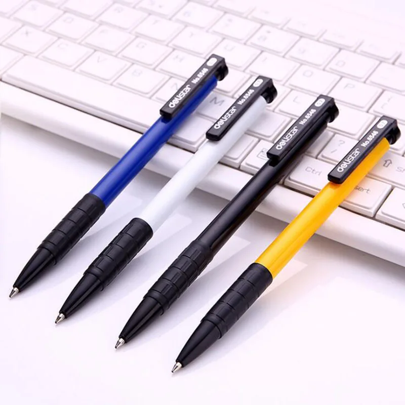 4pcs cute kawaii anti-slip plastic push ball pen children's students to write ballpoint pen school office stationery stationery