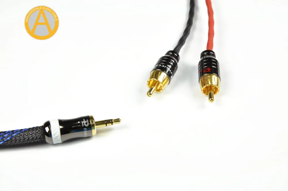 HRC01 3.5mm Jack To RCA Cable CANARE L-4E6 Audio Cable For Mobile Tablet Car Audio Player Amplifier