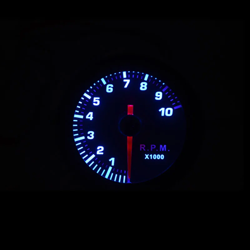 52 mm Boost/Vakuum/Wassertemperatur/Öltemperatur/Ölpresse/Spannung/Drehzahlmesser/Luft-Kraftstoff-Verhältnis/EGT-Messgerät, analoge blaue LED + 52 mm Messgeräte – Detail 34