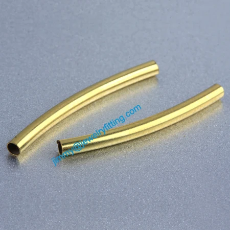 

Jewelry findings Raw Brass matel spacer tube beads Pave tube beads tube Bar 2*25*0.2mm