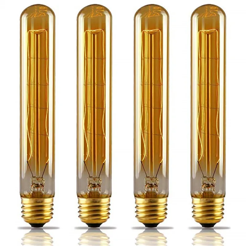 6pcs 4pcs Retro Lamp T185 40W E27 Filament Dimmable Decorative Incandescent Ampoule Vintage Edison Light Bulb for home Living