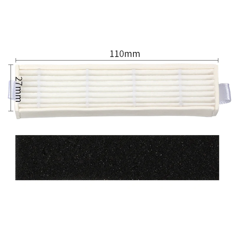 Cepillo * 10 + filtro * 5 + filtros de esponja * 5 + paño de mopa * 1 + pasta mágica * 5 para aspiradora robótica ecovacs deebot Slim DA60