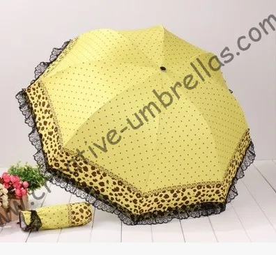 Imitation paradise parasol,UPF>40+,ladies'parasol,silver coating(UV protecting),boder embroidery,leopard desgin,mixed order