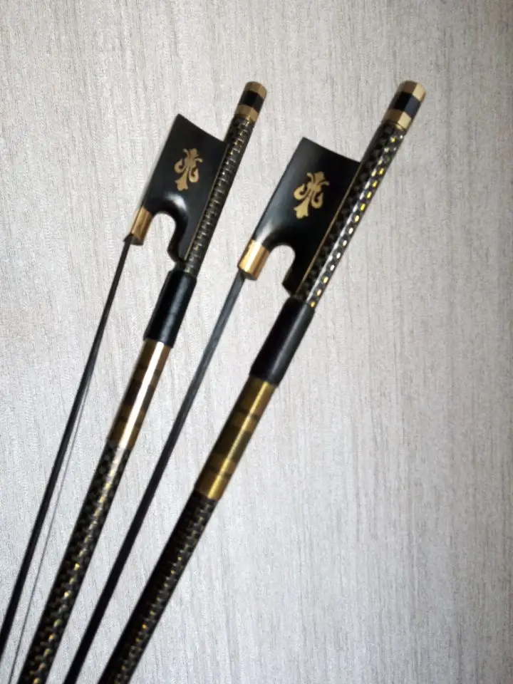 

1pcs new gold wire carbon fiber violin bow 4/4, violin accessories